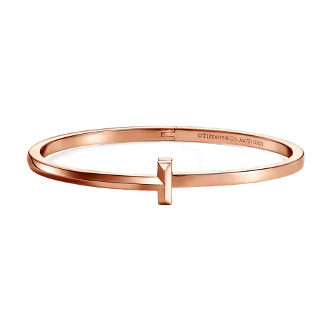 Tiffany T T1 Hinged Bangle, rose gold