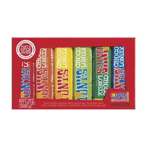 Tony's Chocolonely Rainbow Tasting Pack (6)