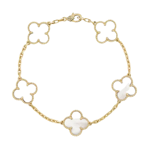 Van Cleef & Arpels Vintage Alhambra 5-Motif Bracelet