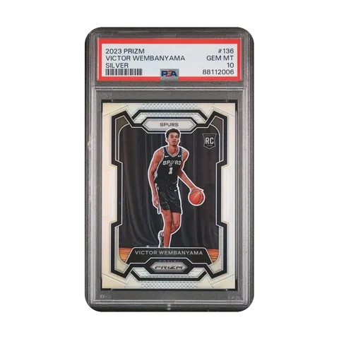 2023 Panini Prizm Victor Wembanyama Silver RC PSA 10