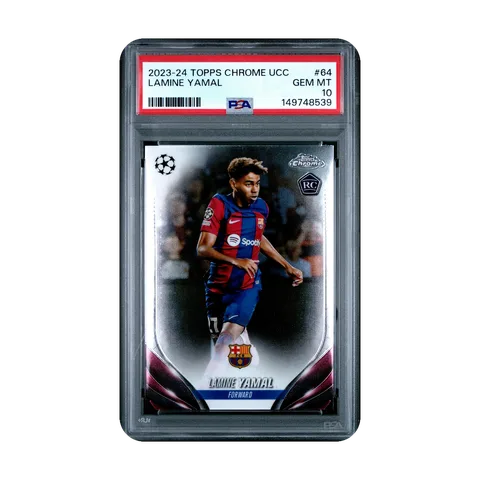 2023 Topps Chrome UCL Lamine Yamal RC PSA 10